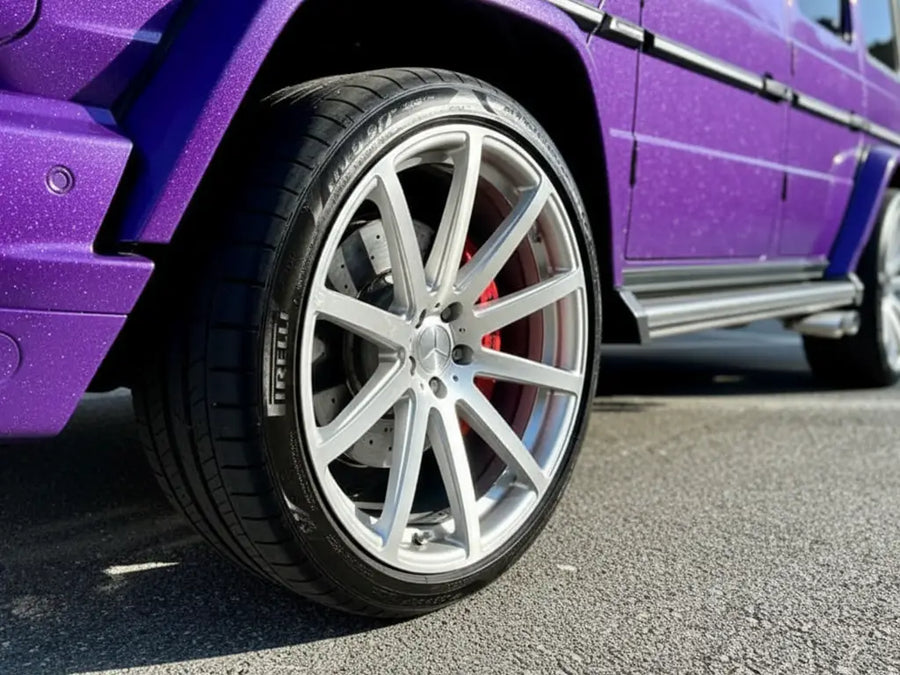 Mercedes-Benz G-Class wrapped in Gloss HX20000 Byzantine Violet vinyl wrap HX20VBYB