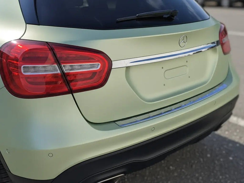 Mercedes-Benz GLA wrapped in Satin HX20000 Naiade Green automotive vinyl film HX20VNAS