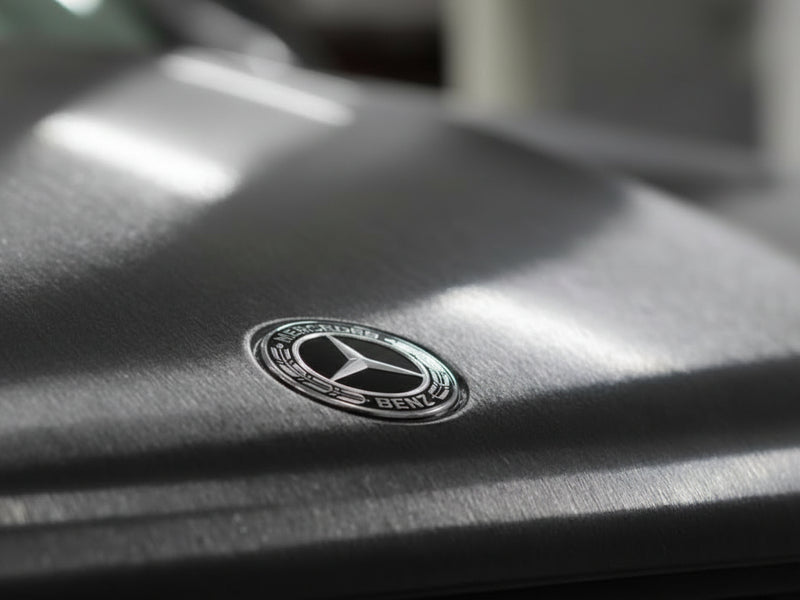 DIY Mercedes-Benz wrapped in Brushed HX30000 Anthracite Gray Aluminum wrap film HX30BAGANB