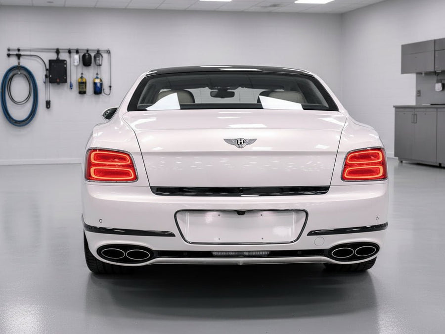 Bentley Continental GT wrapped in Gloss HX30000 Pearl White Variochrome automotive vinyl film HX30BPEB