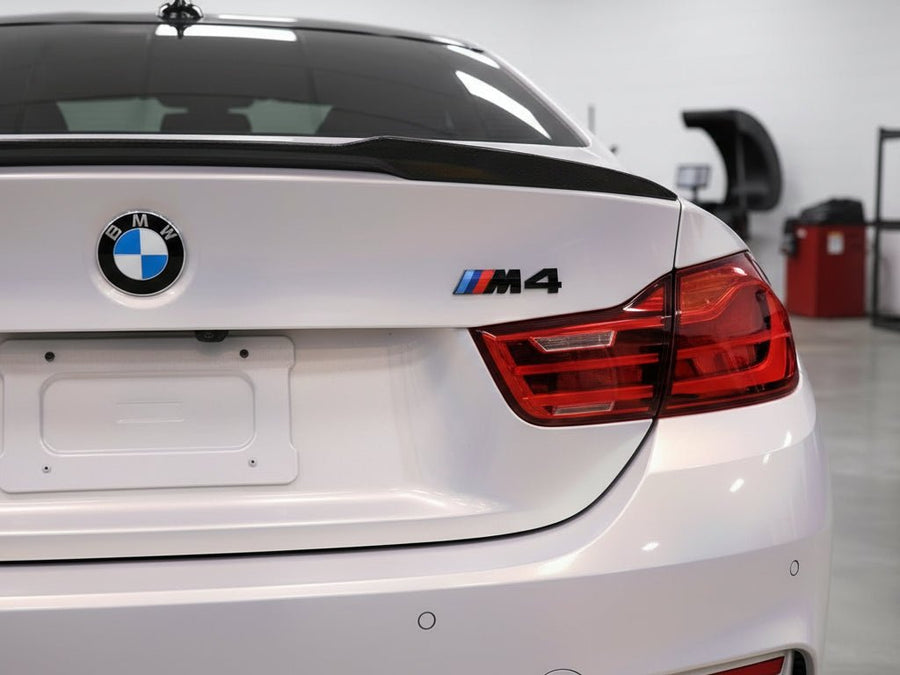 BMW M4 wrapped in Hexis Gloss HX30000 Pearl White Variochrome vinyl wrap HX30BPEB
