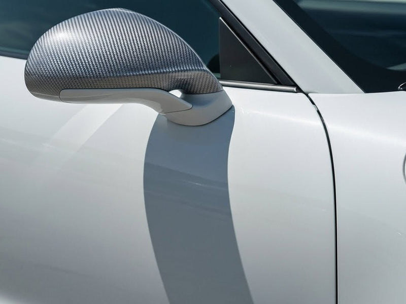 DIY Porsche 911 wrapped in Gloss HX30000 Graphite Gray Carbon Fiber automotive vinyl film HX30CAGGRB detail