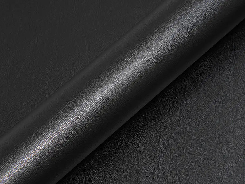 Color swatch of Hexis HX30000 Black Fine Grain Leather Vinyl Wrap HX30PG889B