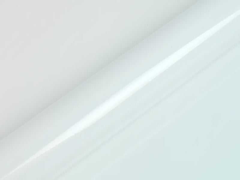 Color swatch of Hexis HX30000 Gloss White Rainbow Vinyl Wrap HX30RW002B