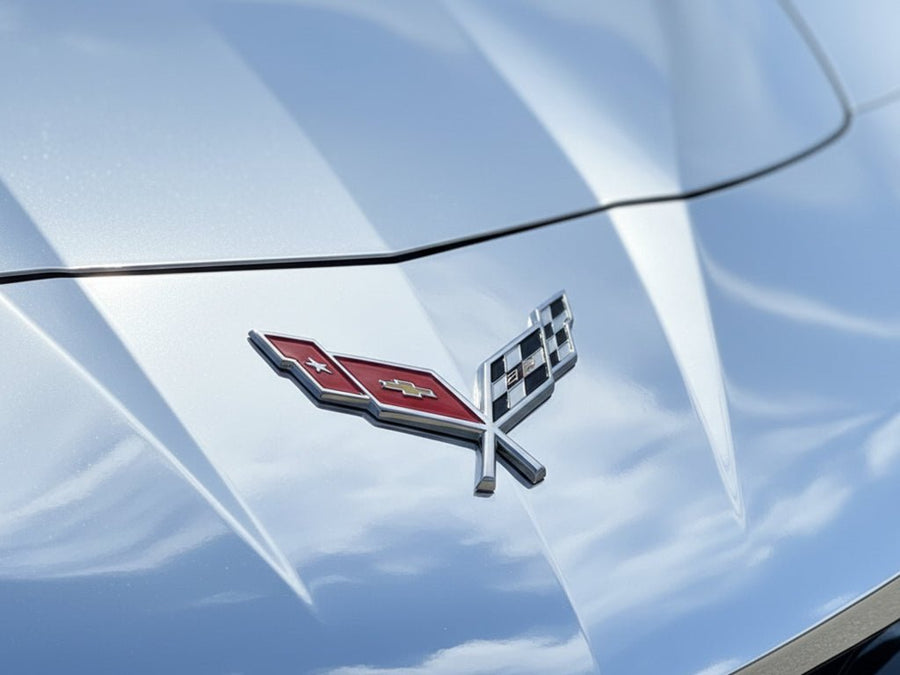 DIY Chevrolet Corvette wrapped in Gloss HX30000 Super Chrome Silver car wrap film HX30SCH01B