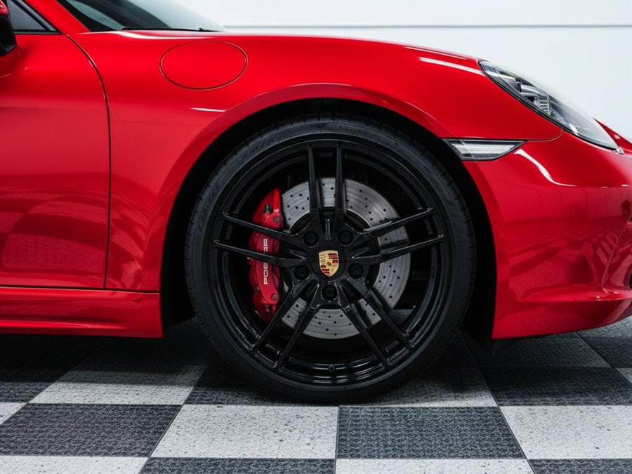 DIY Porsche 911 wrapped in Gloss HX30000 Super Chrome Red wrap film HX30SCH02B