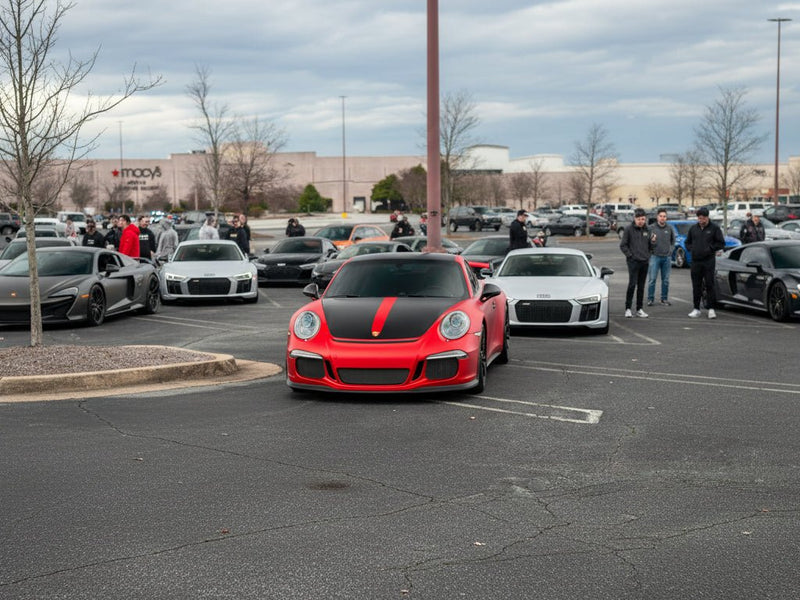 Porsche 911 GT3 wrapped in Satin HX30000 Super Chrome Red car wrap film HX30SCH02S