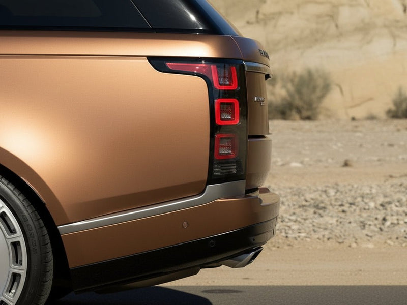 Land Rover Range Rover wrapped in Hexis Satin HX30000 Super Chrome Arabica Copper vinyl wrap HX30SCH15S