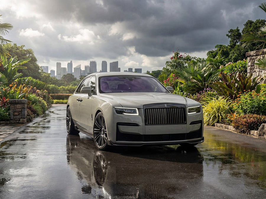 Rolls-Royce Ghost wrapped in Super Gloss HXONE™ Seal Khaki restyling film HXONE702