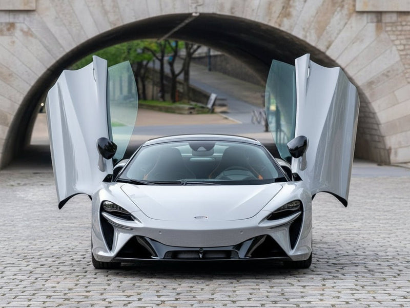 DIY McLaren 720S wrapped in Super Gloss HXONE™ Alpine Gray car wrap film HXONE802