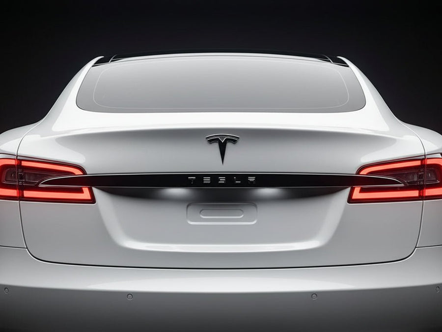 Tesla S wrapped in Hexis SuperGloss HXONE™ Alpine Gray wrap film HXONE802