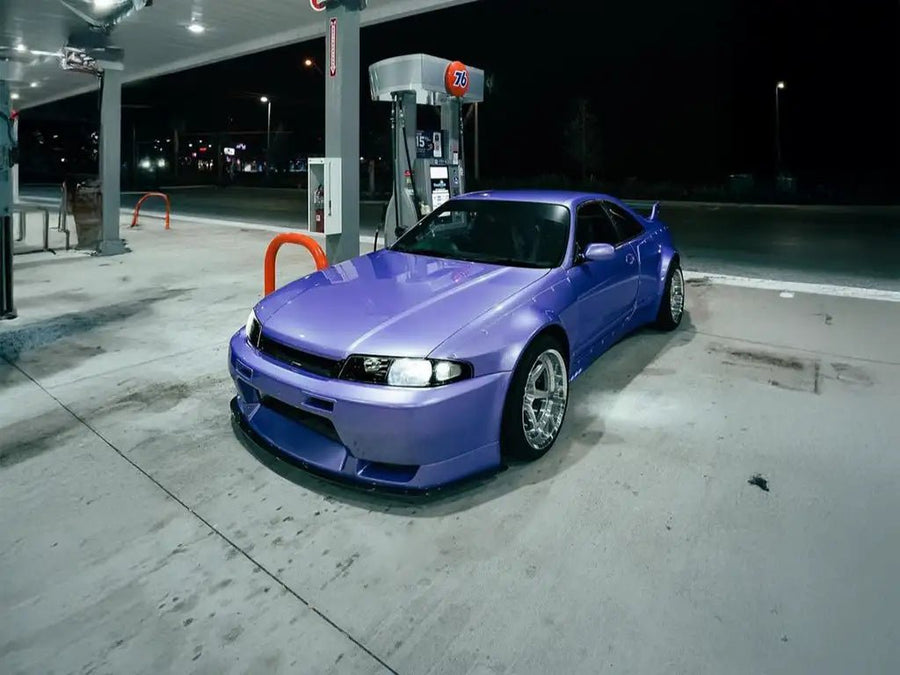 Nissan Skyline R33 wrapped in Inozetek SuperGloss Pearlescent Pearl Lavender vinyl wrap