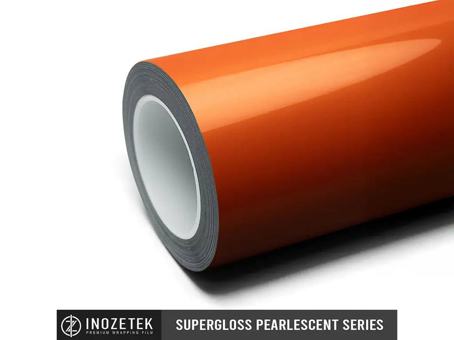 Inozetek Super Gloss Pearlescent Pearl Marigold Orange wrap film vinyl wrap roll