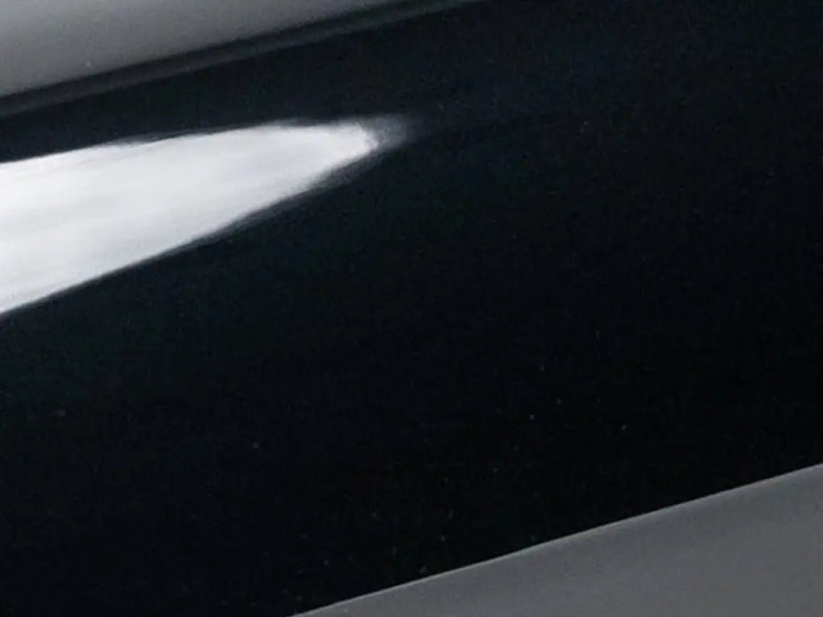 color swatch sample of Inozetek Super Gloss Black Out vinyl wrap
