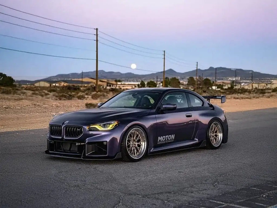 DIY BMW M2 wrapped in None Limited Special Edition Playboy Amethyst Ash wrap film