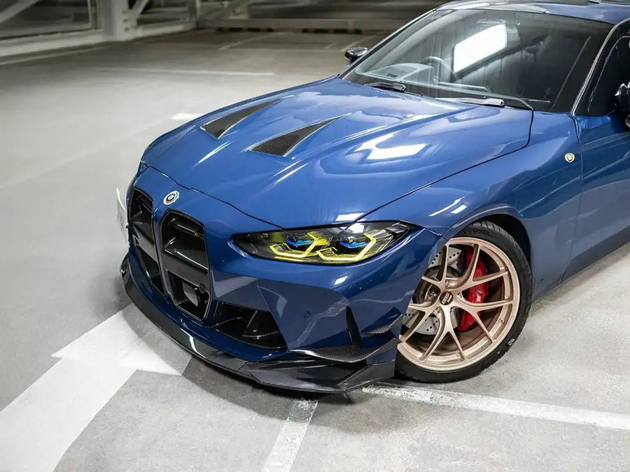 BMW M3 G80 wrapped in Inozetek SuperGloss Navy Blue wrap film