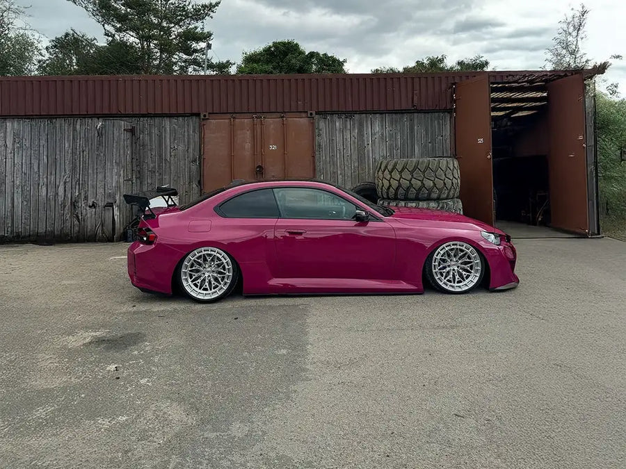 BMW 2 Series Coupe wrapped in SuperGloss Ruby Star restyling film