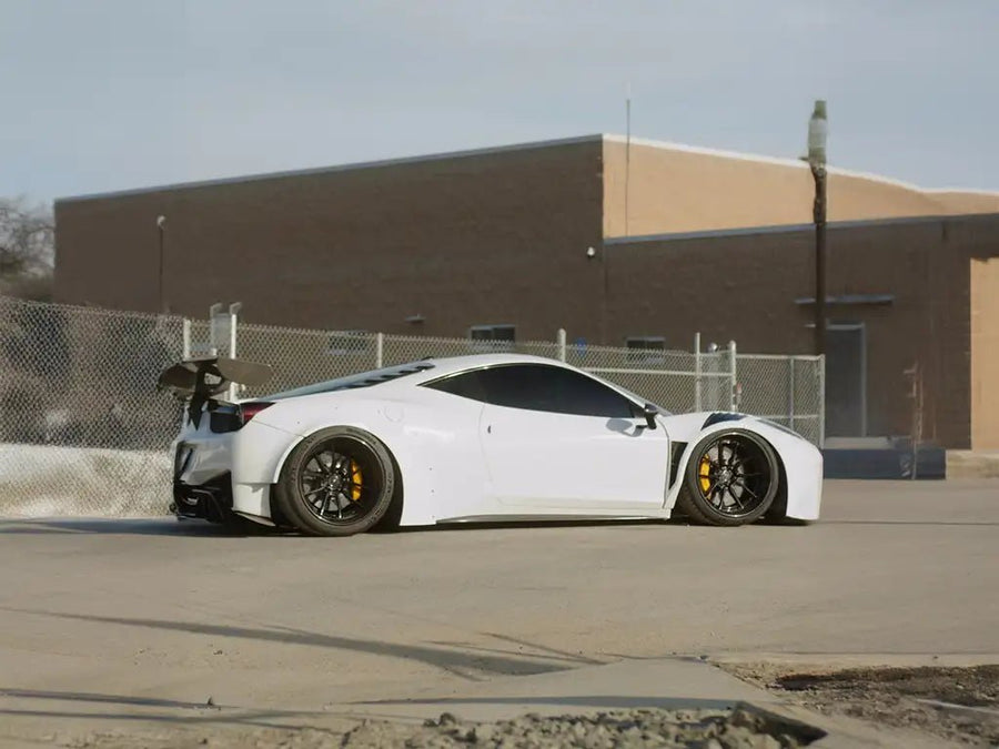 Lexus LFA wrapped in SuperGloss White Out car wrap film