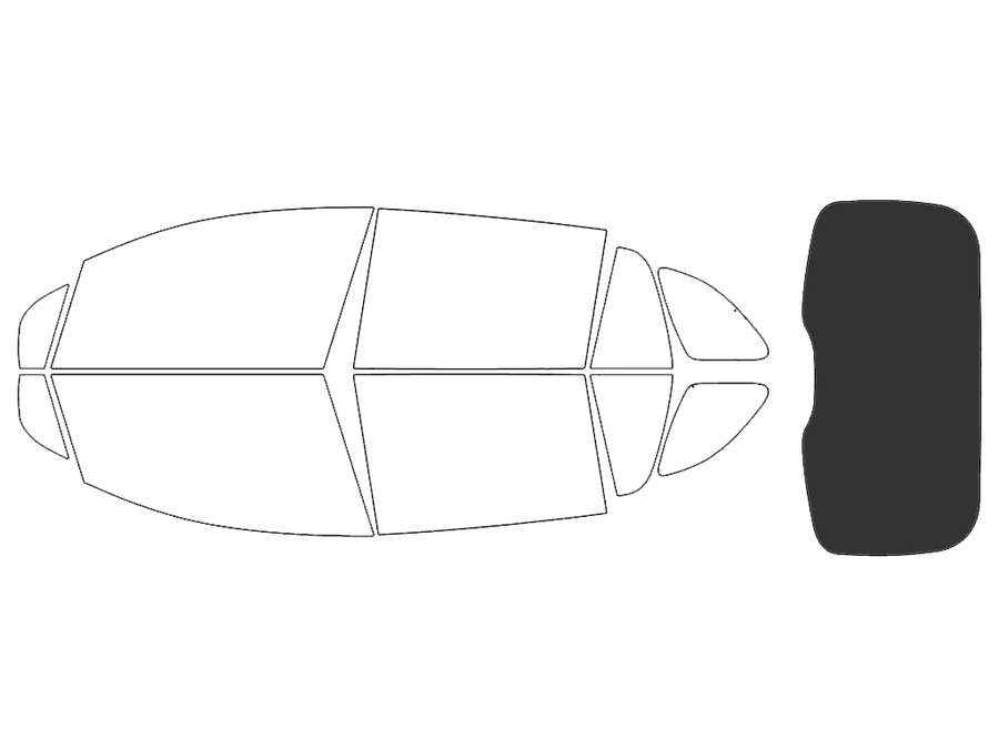 Rvinyl™ Mercedes-Benz EQS 2023-2026 Carbon Ceramic Precut Window Tint (SUV)