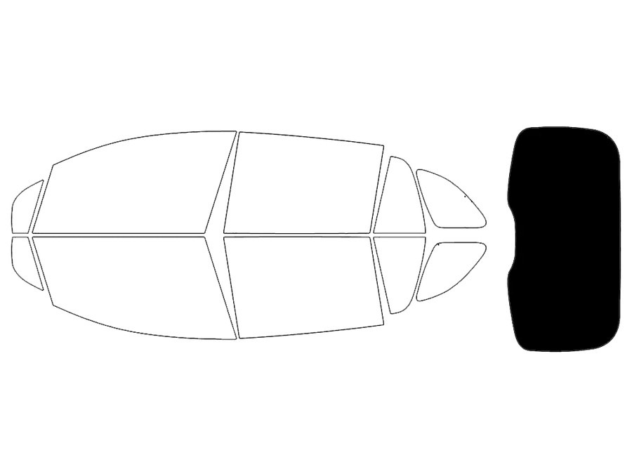 Rvinyl™ Mercedes-Benz EQS 2023-2026 Carbon Ceramic Precut Window Tint (SUV)