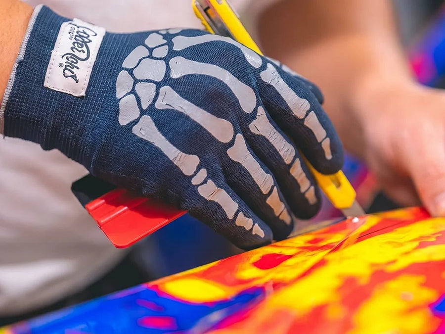 Paint is Dead™ ProSeries™ ProGlove HD Skeleton - Car Wrapping Gloves (1 Pair)