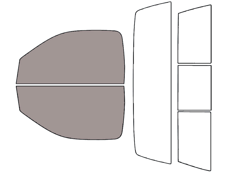 Rvinyl™ Ram 2500 2019-2025 Precut Window Tint (2 Door Regular Cab)