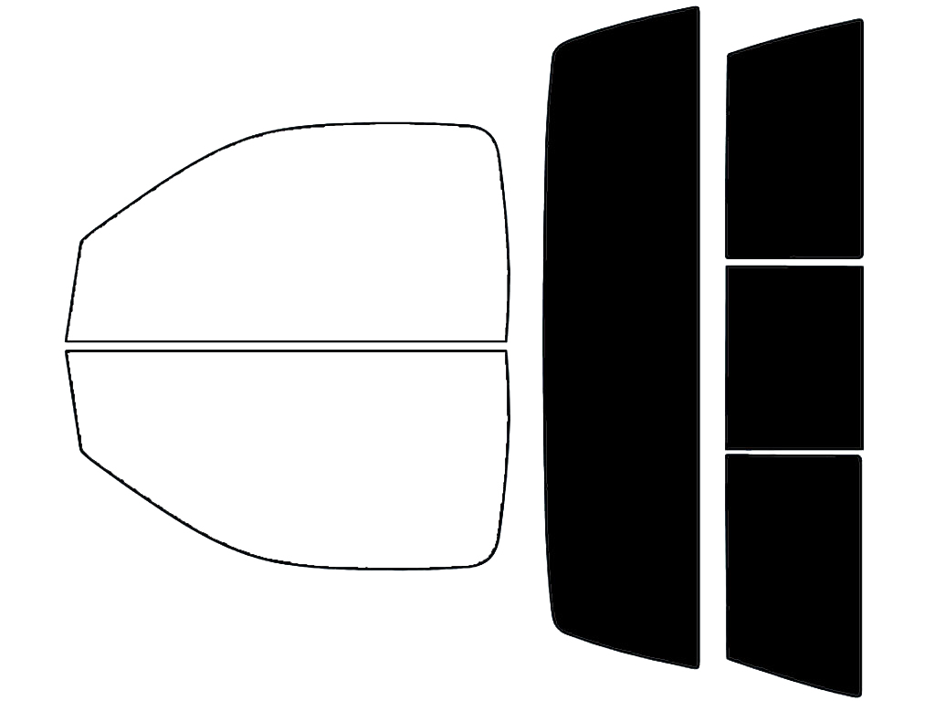 Rvinyl™ Ram 1500 2014-2018 Precut Window Tint (2 Door Regular Cab)