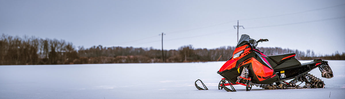 Red Snowmobile Wraps