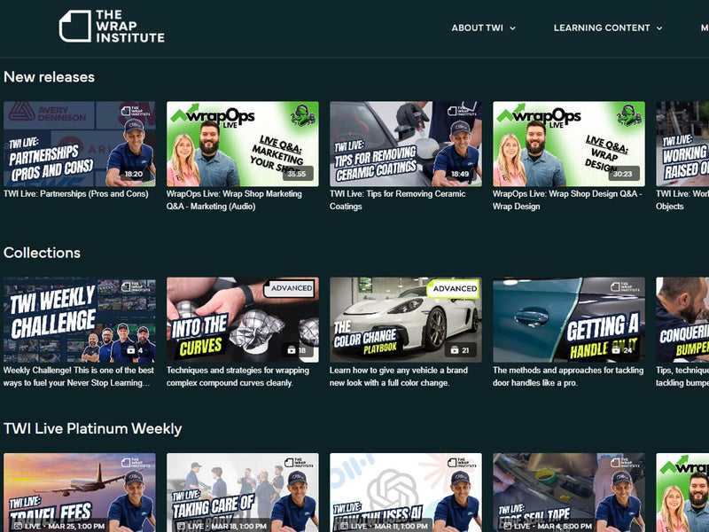 The Wrap Institute Membership