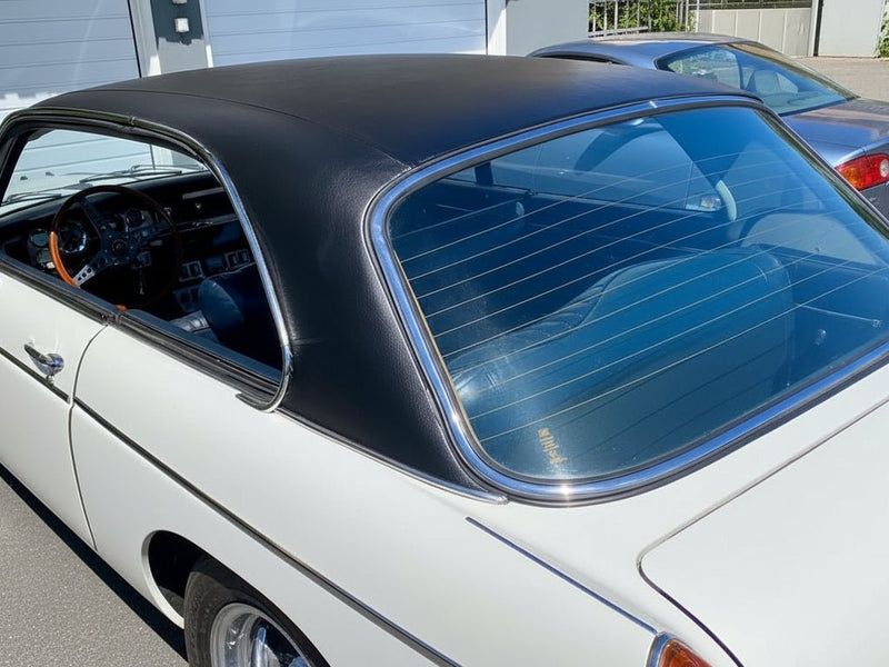 MG MGB wrapped in None HX30000 Black Fine Grain Leather wrap film HX30PG889B