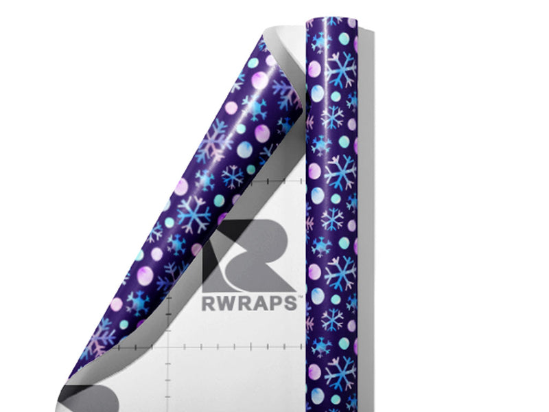A Chance Snow Wrap Film Sheets~Rwraps Series 914 A Chance Snow Scrolled Sheet~3