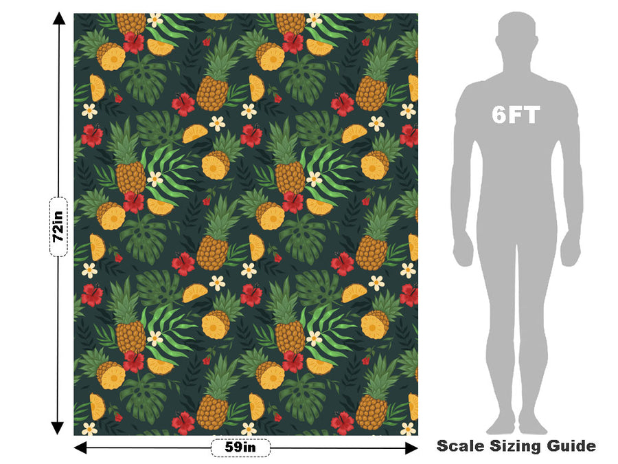 Abacaxi Slices Fruit Vehicle Wrap Scale~Rwraps Series 914 Abacaxi Slices Fruit Measurements~1