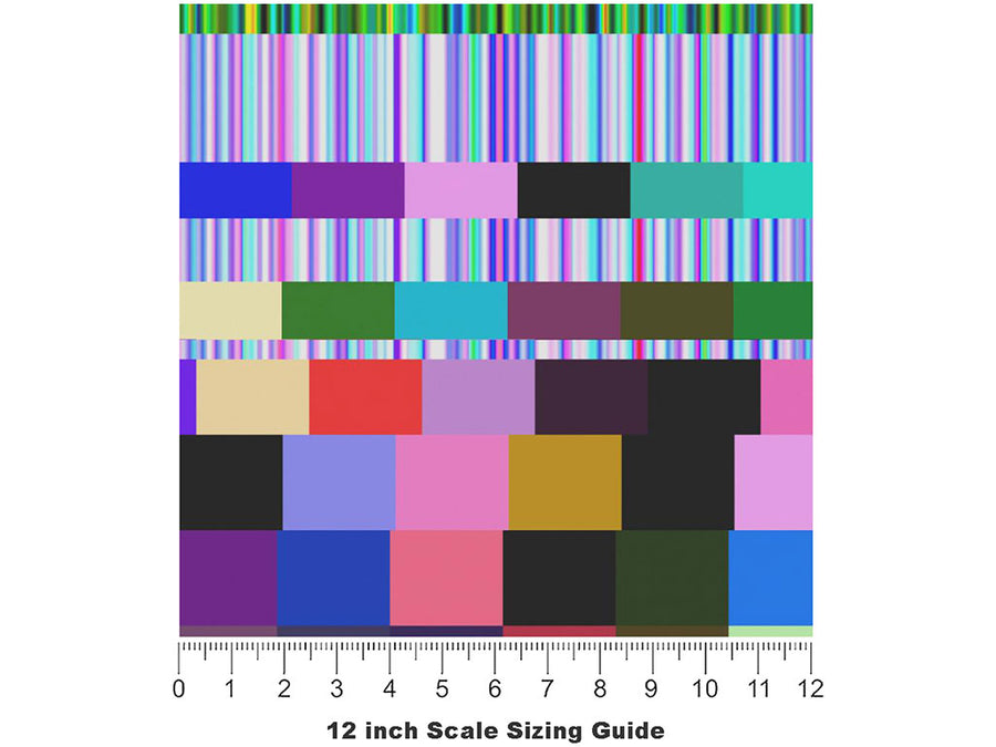 Absolutely Unfixable Technology Vinyl Film Pattern Size 12 inch Scale~Rwraps Absolutely Unfixable Technology Sizing Chart~3