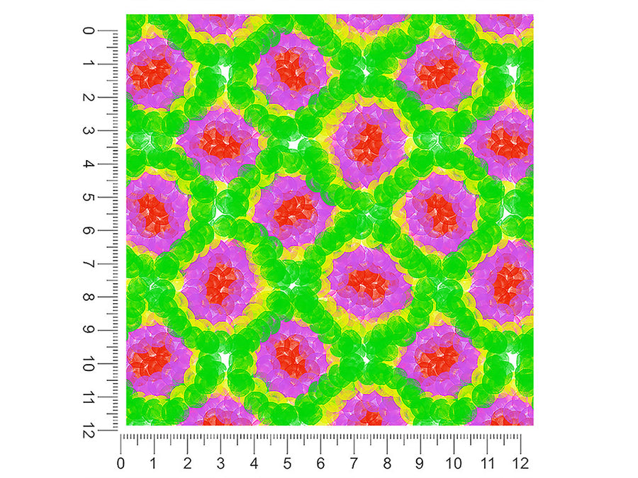 abstract floral tie dye 1ft x 1ft Craft Sheets