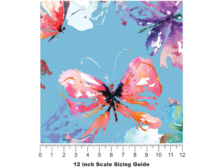Abstract Lovelies Bug Vinyl Film Pattern Size 12 inch Scale~Rwraps Abstract Lovelies Bug Sizing Chart~2