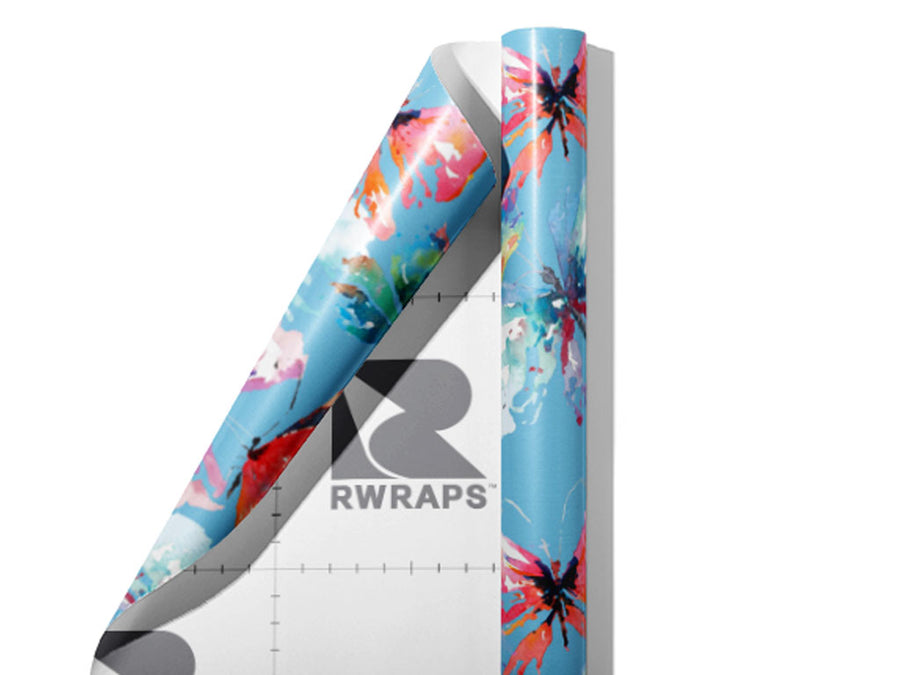 Abstract Lovelies Bug Wrap Film Sheets~Rwraps Series 914 Abstract Lovelies Bug Scrolled Sheet~3