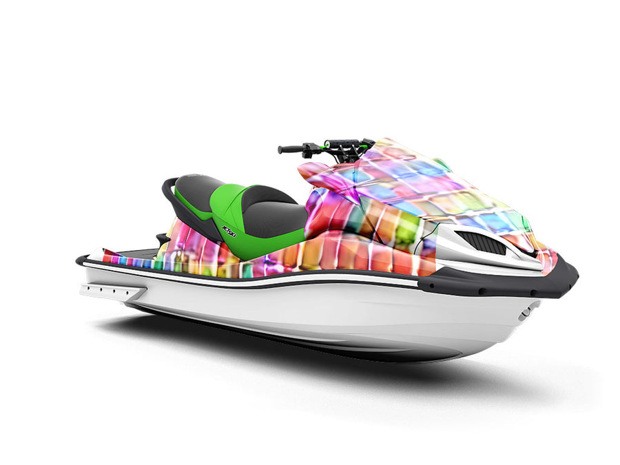 Abstract Brick Jet Ski Vinyl Customized Wrap