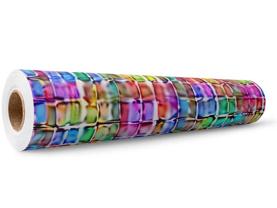 Abstract Brick Wrap Film Wholesale Roll~Rwraps Series 914 Digitally Printed Vinyl Roll~5