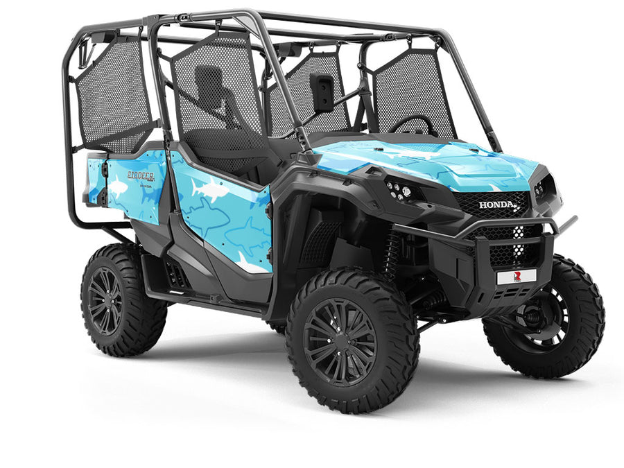 Abstract Sharks Marine Life Utility Vehicle Vinyl Wrap