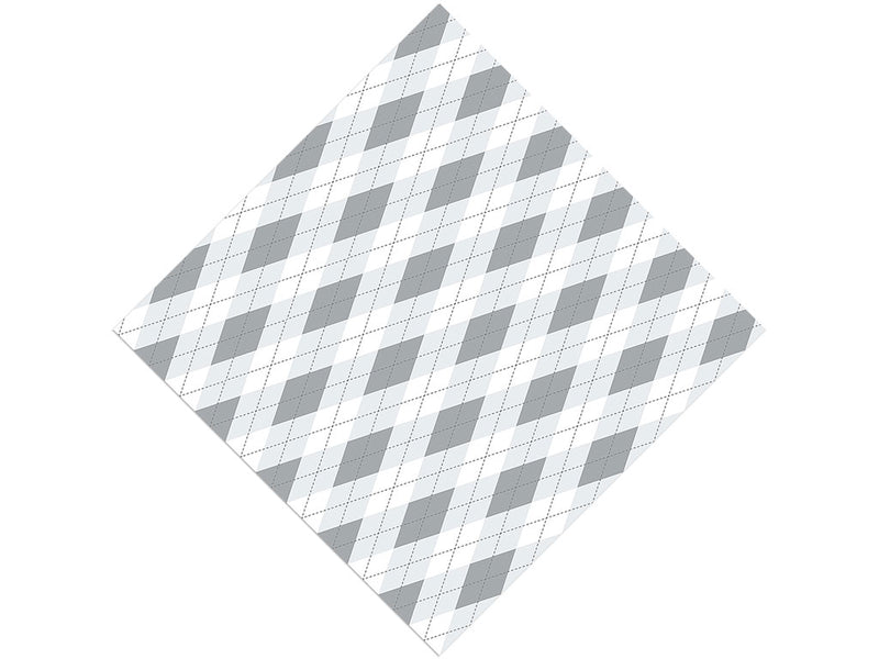 Achromatic Argyle Vinyl Wrap Pattern