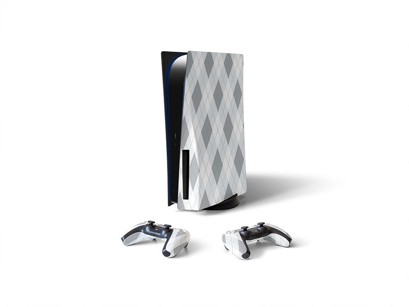 achromatic argyle Sony PS5 DIY Skin