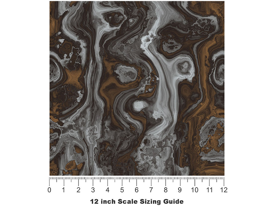 Acid Pour Epoxy-Resin Vinyl Film Pattern Size 12 inch Scale~Rwraps Acid Pour Epoxy-Resin Sizing Chart~3