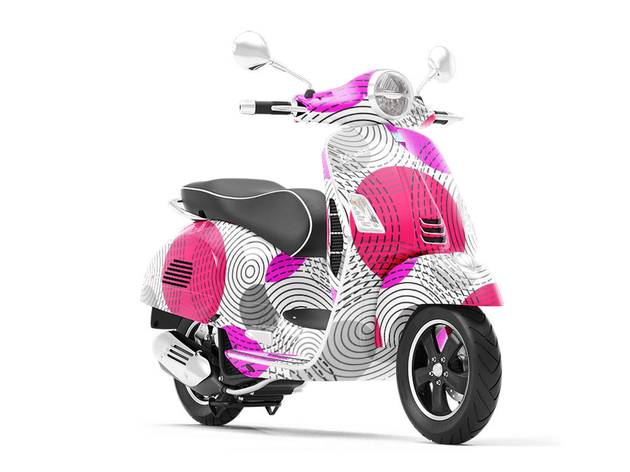 Across Time Abstract Vespa Scooter Wrap Film