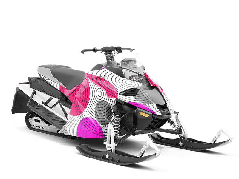 Across Time Abstract Custom Wrapped Snowmobile