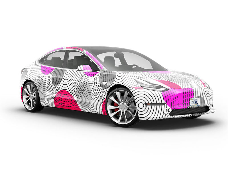 Across Time Abstract Vehicle Vinyl Wrap