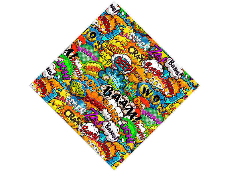 Action Comic Sticker Bomb Vinyl Wrap Pattern