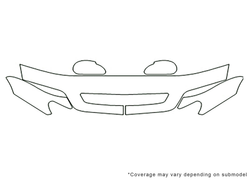 cl 3M Clear Bra Hood Precut PPF Diagram