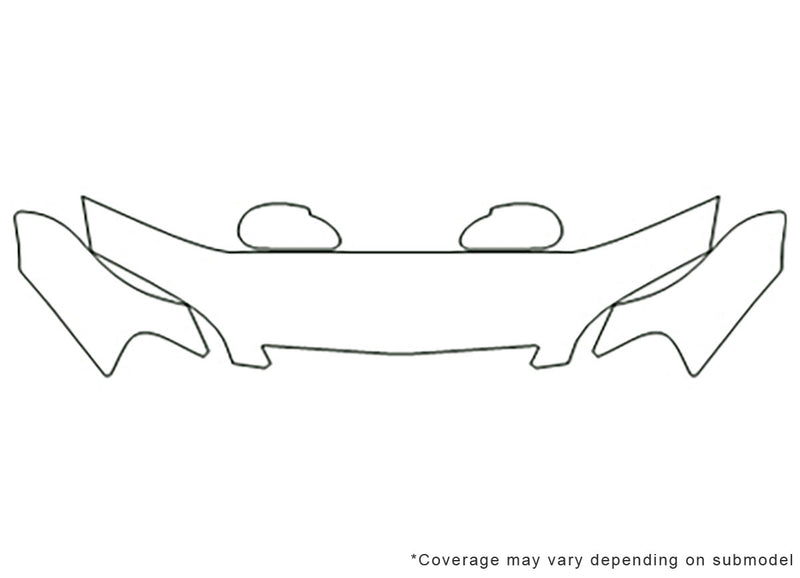 cl Avery Dennison Clear Bra Hood Precut PPF Diagram