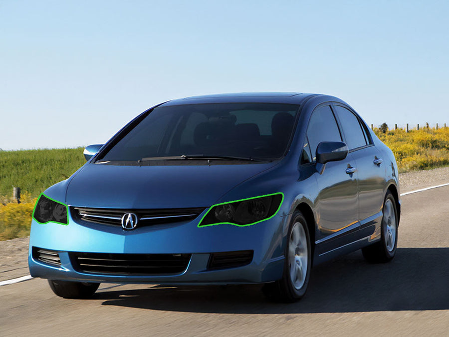 acura csx 2006-2008 Headlight Tint Location