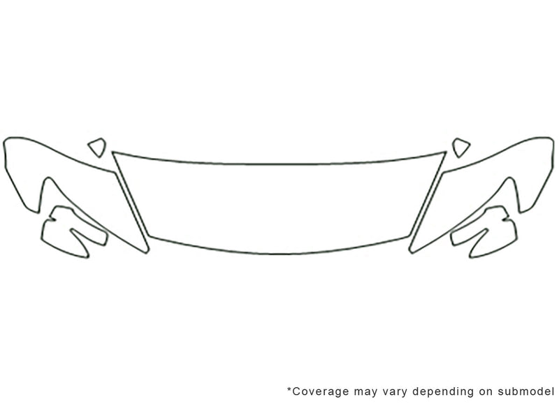 csx 3M Clear Bra Hood Precut PPF Diagram